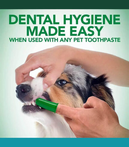 VET’S BEST Silicone Finger Brushes for Dogs - silikonske četkice za zube za pse (5 kom)