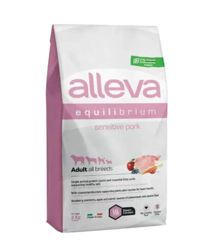 ALLEVA Equilibrium Sensitive Adult All Breeds Pork - hrana sa svinjetinom za odrasle pse svih rasa sa osetljivom probavom (2kg)