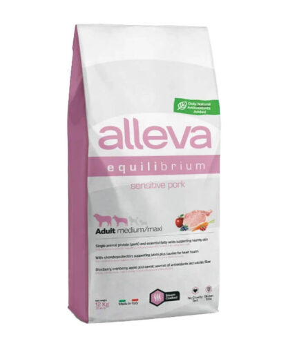 ALLEVA Equilibrium Sensitive Adult Medium_Large Pork - hrana sa svinjetinom za odrasle pse srednjih i velikih rasa sa osetljivom probavom (12kg)