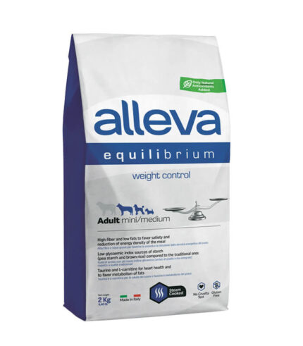 ALLEVA Equilibrium Weight Control Adult Mini_Medium Chicken & Ocean Fish - hrana za kontrolu telesne težine odraslih pasa malih i srednjih rasa (2kg)