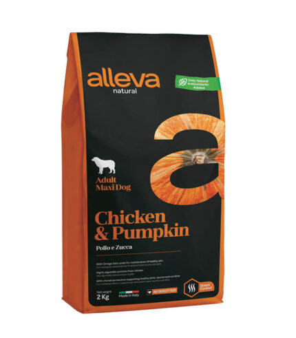 ALLEVA Natural Adult Maxi Chicken & Pumpkin – low grain hrana za odrasle pse velikih rasa sa piletinom i bundevom (2kg)