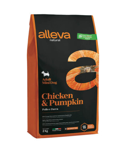 ALLEVA Natural Adult Mini Chicken & Pumpkin - low grain hrana za odrasle pse malih rasa sa piletinom i bundevom (2kg)