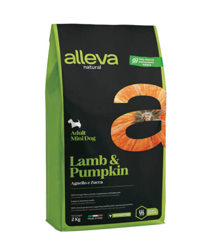 ALLEVA Natural Adult Mini Lamb & Pumpkin - low grain hrana za odrasle pse malih rasa sa jagnjetinom i bundevom (2kg)