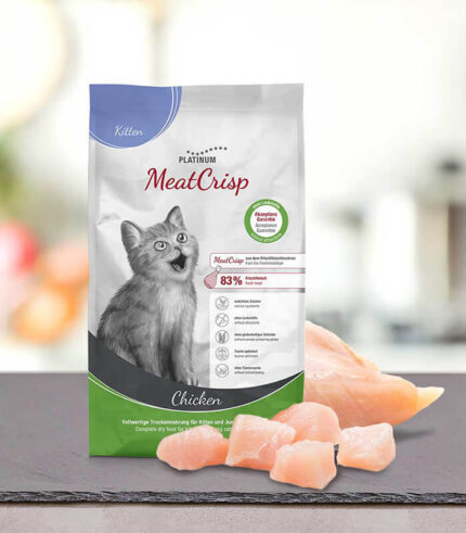 PLATINUM CAT MeatCrisp Kitten Piletina - suva hrana za mačiće (400g, 1.5kg)