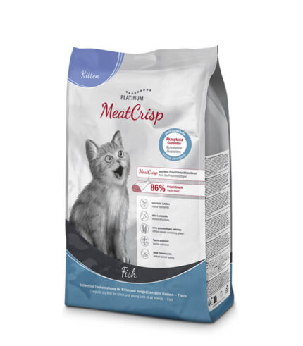 PLATINUM CAT MeatCrisp Kitten Riba – suva hrana za mačiće sa ribom (1.5kg)
