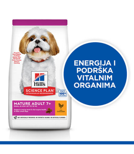 Hill’s Science Plan Mature Adult 7+ Small & Mini - hrana za starije pse malih rasa sa piletinom (1.5kg)