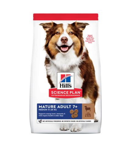 Hill’s Science Plan Mature Adult Medium - hrana za starije pse srednjih rasa sa jagnjetinom i pirinčem (2.5kg, 14kg)