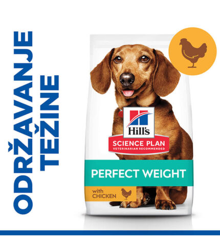 Hill’s Science Plan Perfect Weight Small & Mini Adult - hrana za odrasle pse malih rasa sa piletinom (1.5kg)