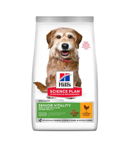 Hill’s Science Plan Senior Vitality Small & Mini Mature Adult - hrana za starije pse malih rasa sa piletinom i pirinčem (6kg)