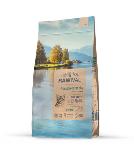 RAWIVAL Finest From the Sky Kitten - pačetina i ćuretina za mačiće 1.7kg