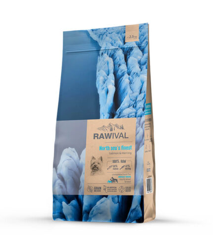 RAWIVAL North Sea’s Finest Adult Dog Toy & Small Breed - losos i haringa za odrasle pse malih rasa 2.5kg