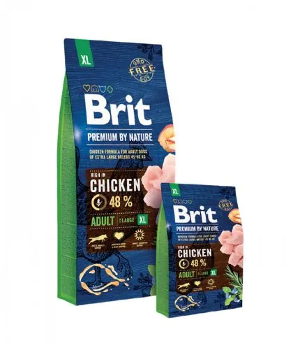 Brit Premium by Nature Adult XL - hrana za odrasle pse veoma velikih rasa sa piletinom