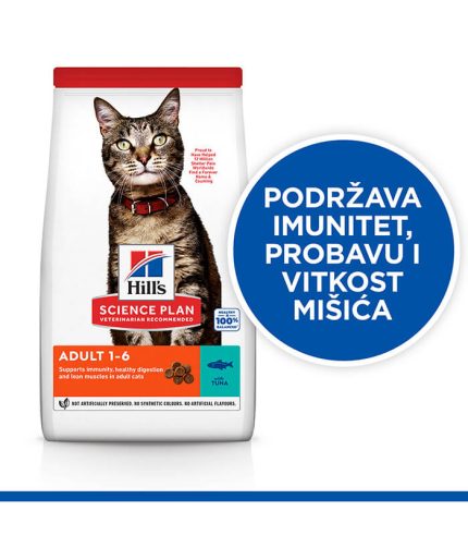 Hill’s Science Plan Adult - hrana za odrasle mačke sa tunjevinom (10kg)