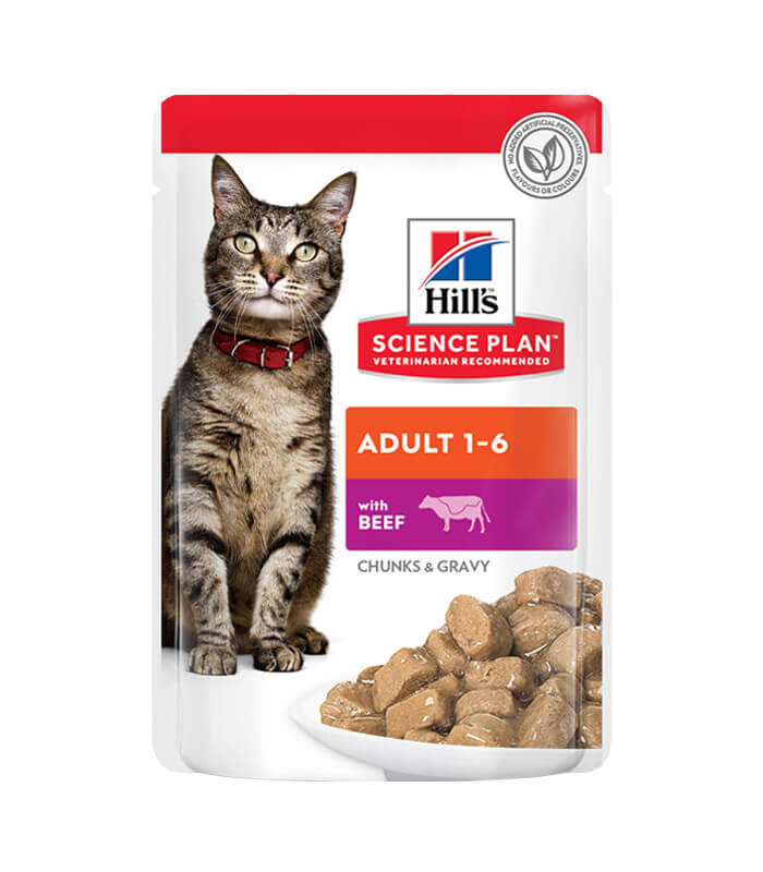 Hill’s Science Plan Adult - vlažna hrana za odrasle mačke sa govedinom (12x85g) Hill’s Science Plan Adult - vlažna hrana za odrasle mačke sa govedinom (12x85g)