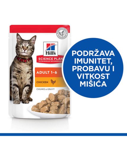 Hill’s Science Plan Adult - vlažna hrana za odrasle mačke sa piletinom (12x85g)