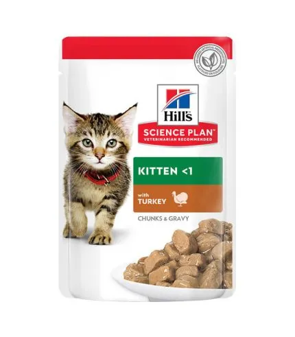 Hill’s Science Plan Kitten - vlažna hrana za mačiće sa ćuretinom (12x85g)