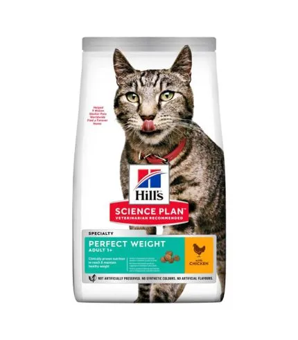 Hill’s Science Plan Perfect Weight Adult - hrana za odrasle mačke sa piletinom za kontrolu telesne mase (1.5kg)