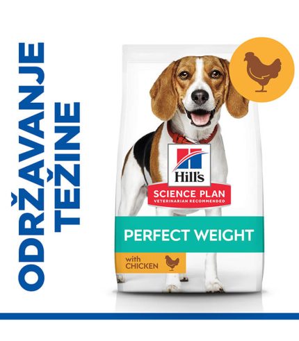 Hill’s Science Plan Perfect Weight Medium Adult - hrana za odrasle pse srednjih rasa sa piletinom (2kg, 12kg)