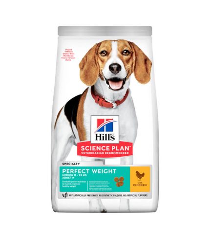 Hill’s Science Plan Perfect Weight Medium Adult - hrana za odrasle pse srednjih rasa sa piletinom (2kg, 12kg)