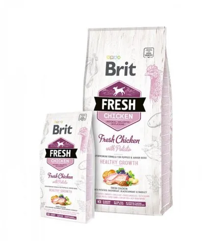 Brit Fresh Chicken with Potato Puppy Healthy Growth - hrana sa svežom piletinom za štence i mlade pse