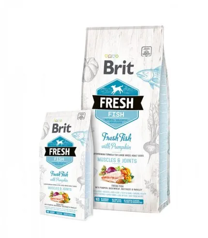 Brit Fresh Fish with Pumpkin Adult Large Muscles & Joints - hrana sa svežom ribom za odrasle pse velikih rasa