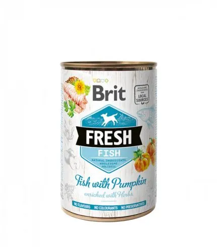 Brit Fresh Fish with Pumpkin - vlažna hrana za pse sa ribom i bundevom (400g)