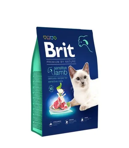Brit Premium by Nature Cat Sensitive Lamb - hrana za odrasle mačke sa osetljivim varenjem i jagnjetinom