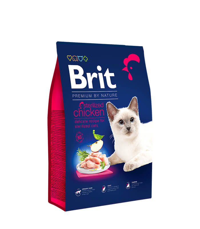 Brit Premium by Nature Cat Sterilized Chicken - hrana za odrasle sterilisane mačke sa piletinom Brit Premium by Nature Cat Sterilized Chicken - hrana za odrasle sterilisane mačke sa piletinom