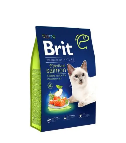 Brit Premium by Nature Cat Sterilized Salmon - hrana za odrasle sterilisane mačke sa lososom