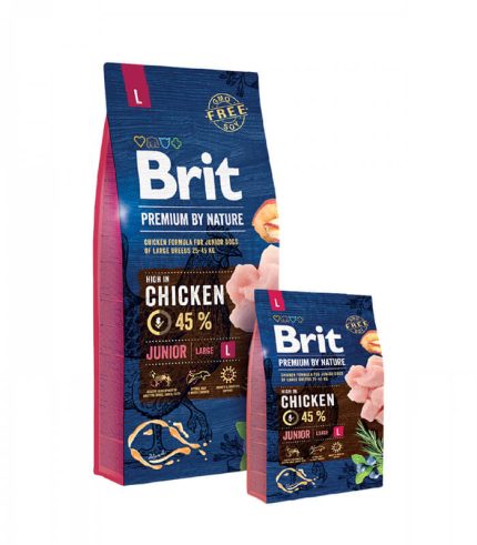 Brit Premium by Nature Junior L - hrana za štence velikih rasa sa piletinom