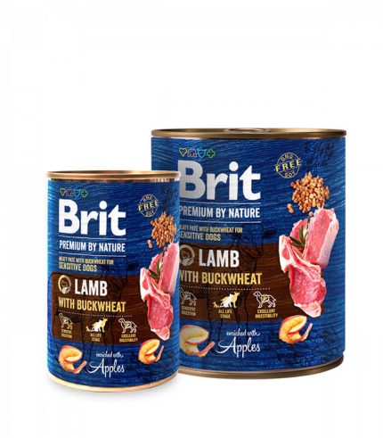 Brit Premium by Nature Lamb with Buckwheat - vlažna hrana za odrasle pse sa jagnjetinom i heljdom (400g, 800g)