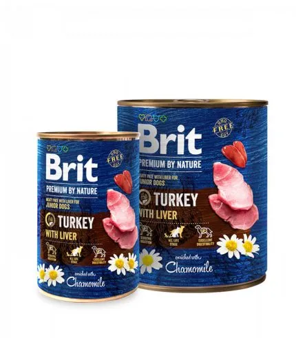 Brit Premium by Nature Turkey with Liver - vlažna hrana za mlade pse sa ćuretinom i ćurećom jetrom (400g, 800g)