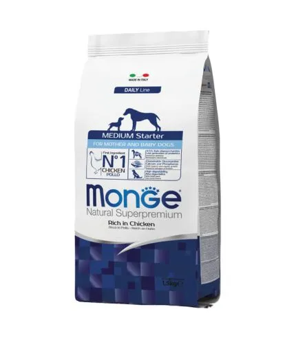 MONGE Starter Medium - hrana za štence i majke sa piletinom