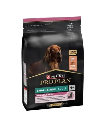 PURINA PRO PLAN Sensitive Skin Small & Mini Adult Salmon - hrana za odrasle pse malih i veoma malih rasa sa lososom (700g, 3kg, 7kg)