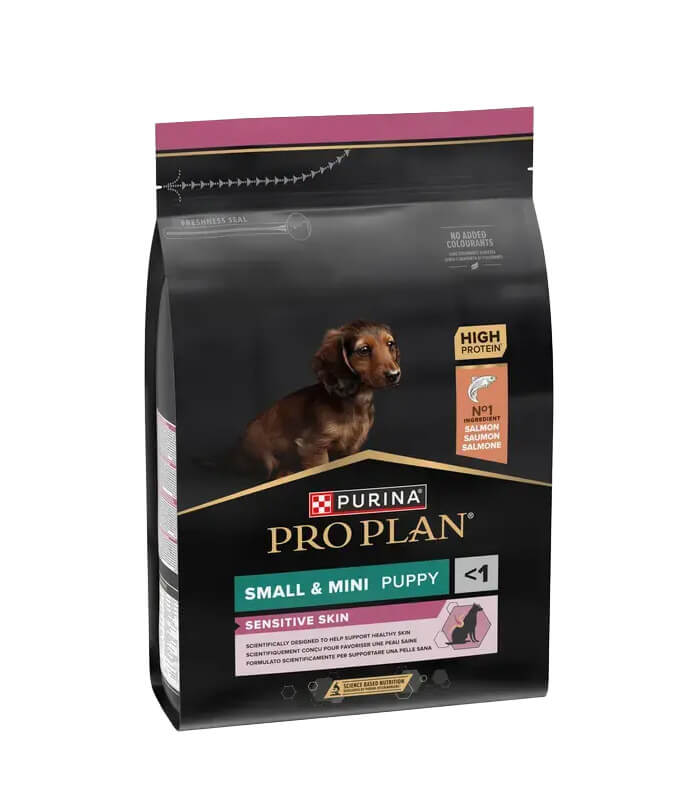 PURINA PRO PLAN Sensitive Skin Small & Mini Puppy Salmon - hrana za štence malih i veoma malih rasa sa lososom (3kg) PURINA PRO PLAN Sensitive Skin Small & Mini Puppy Salmon - hrana za štence malih i veoma malih rasa sa lososom (3kg)